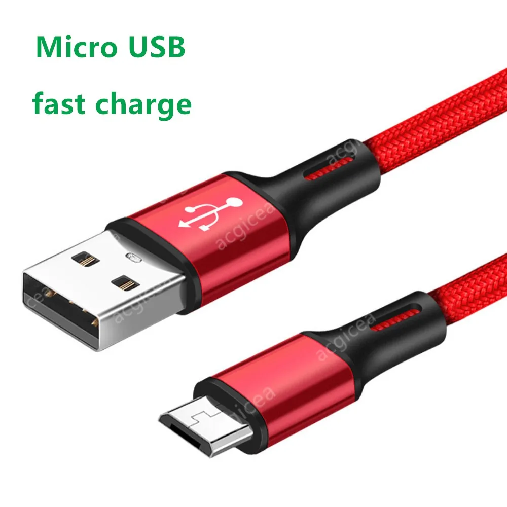 Cable micro USB tipo C de carga rápida para teléfono móvil, Cable...
