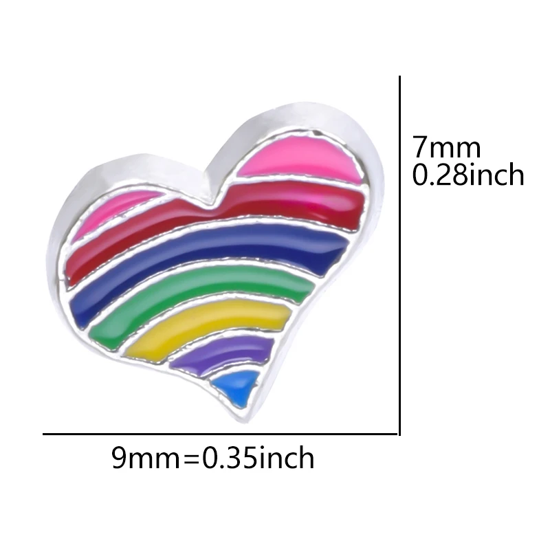 20 шт. подвеска-пазл из сплава с радужной эмалью |