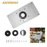 ascendas 235x120x8mm 700c aluminium trimming machine flip panel woodworking router table insert plate tp 0352
