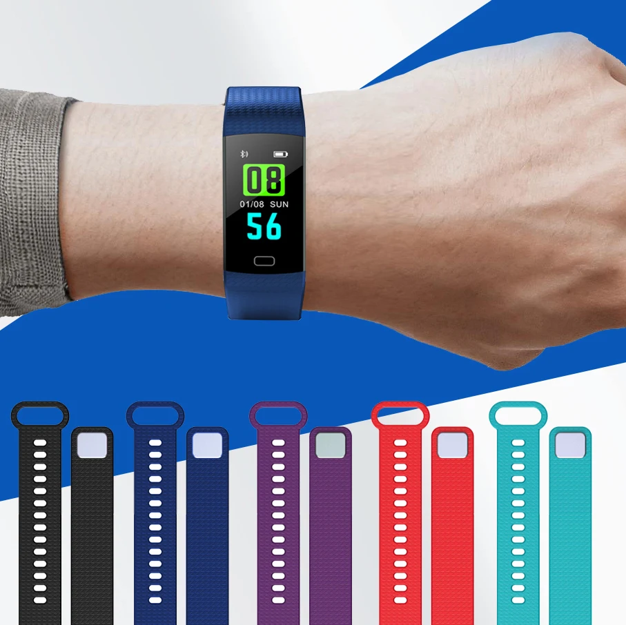 Смарт-браслет Y5C с шагомером Bluetooth Смарт-часы для мужчин и женщин пульсометр