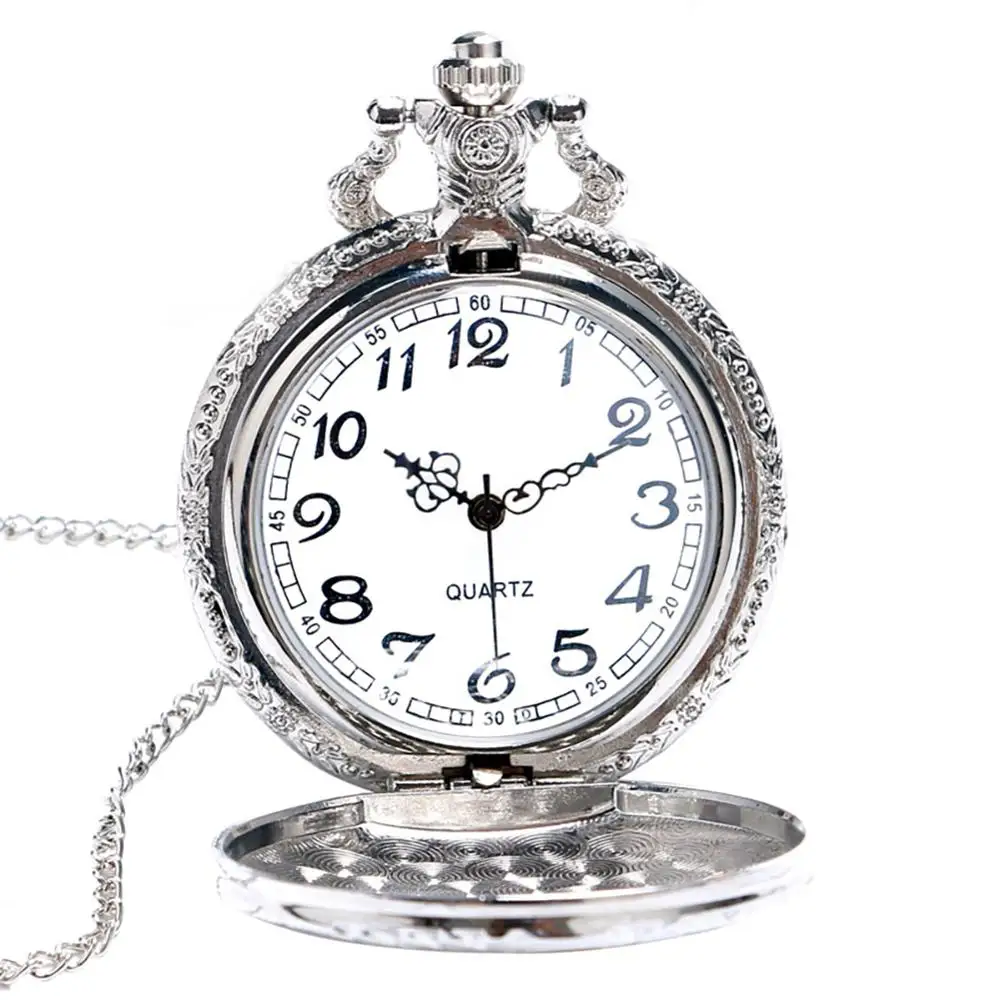 Часы в стиле стимпанк карманные с золотым поездом|pocket watch|pocket watch menquartz pocket |