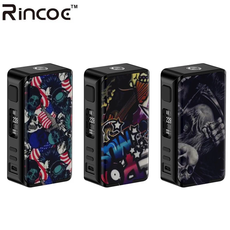 Оригинальный мод Rincoe Manto Pro 228W TC/VW/Bypass вейп бокс для электронных сигарет