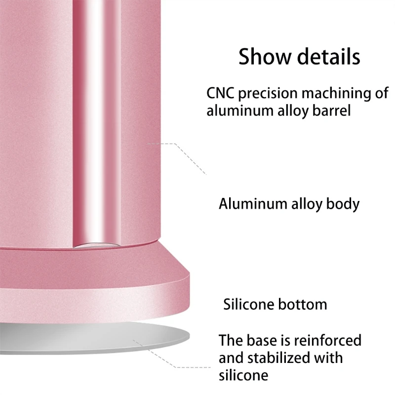 

H3CA Stylish Cylinder Pen Organizer 7 Slots Metal Pen Holder 360 Rotatable Desk Decorative Pen Organizer Holder for Home