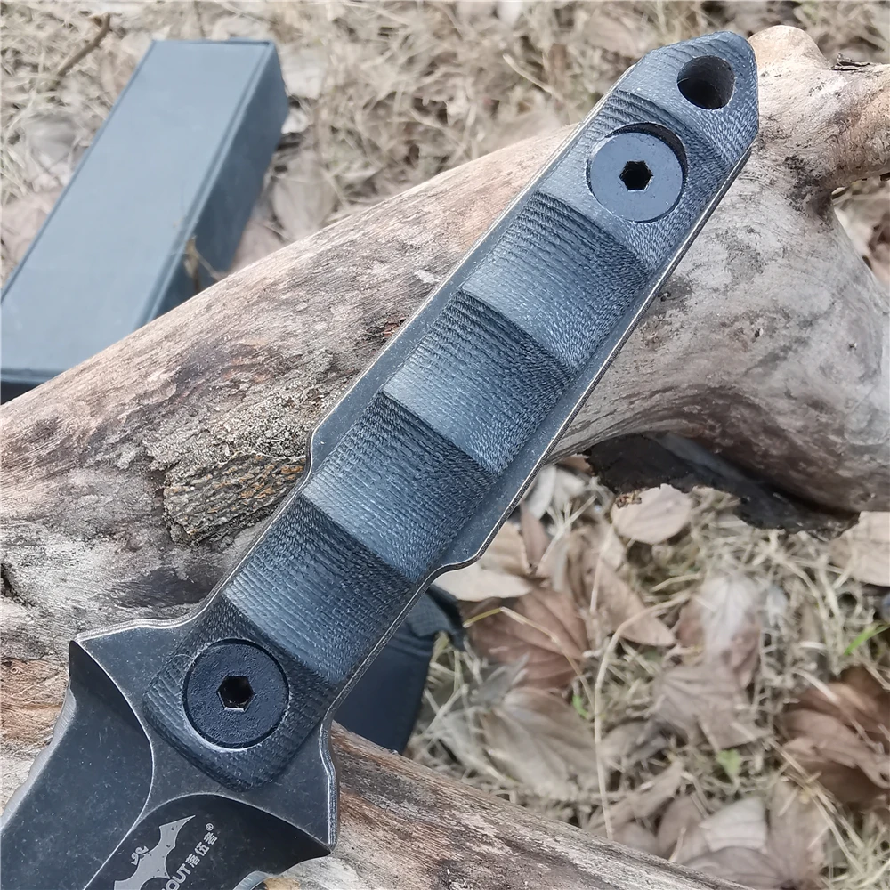 D2 карманные тактические ножи острый нож для защиты рукоятка G10 фиксированное