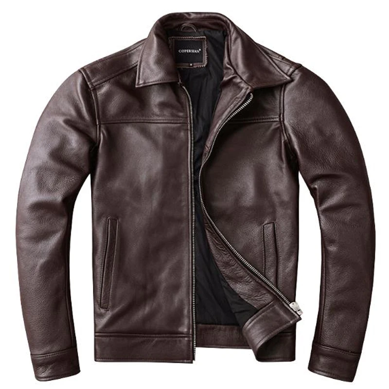 

2020 из брендовой натуральной кожи; Кожаная куртка для мужчин размера плюс 5XL полета Мужская куртка из бычьей кожи автомобильной уличная Europ о...