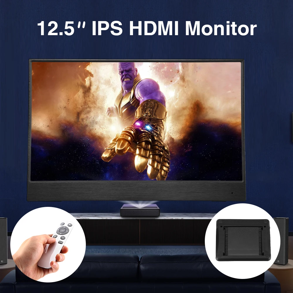 Eyoyo EM12S Портативный монитор 2560X1440 QHD IPS 12 5 &quotДисплей Ecran компьютер светодиодный