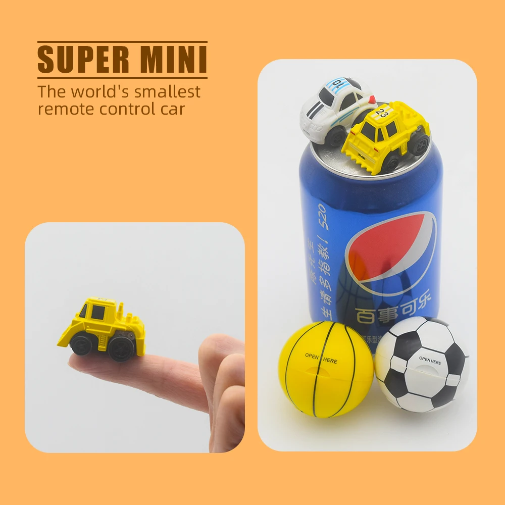 Мини RC автомобиль дистанционного управления микро гонки в форме мяча коробка