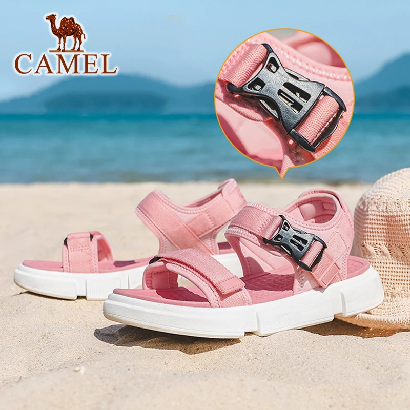 Босоножки унисекс CAMEL летние Нескользящие на толстой подошве | Спорт и
