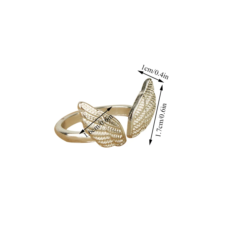 

Silver Color Angel Wings Ring Adjustable Transfer Beads Open Rings For Women Fashion Opening Rings Jewelry Female Lover Gifts