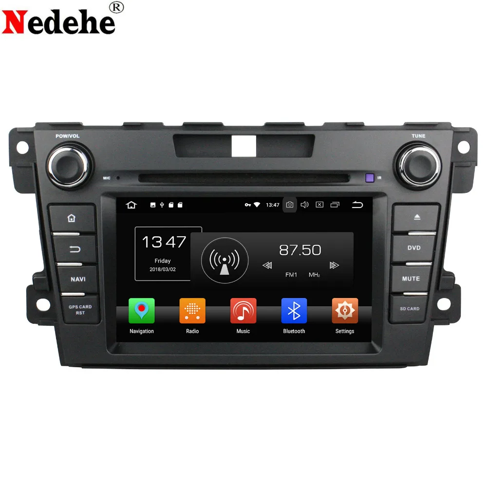 Octa core 4G RAM Android 9.0 Car DVD GPS Navigation For MAZDA CX7 CX-7 Radio Stereo Bluetooth 7" capacitive Screen Wifi | Автомобили и