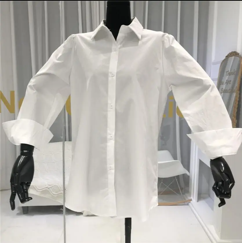 Новый весенний Модный маленький джинсовый жилет + простая белая рубашка с