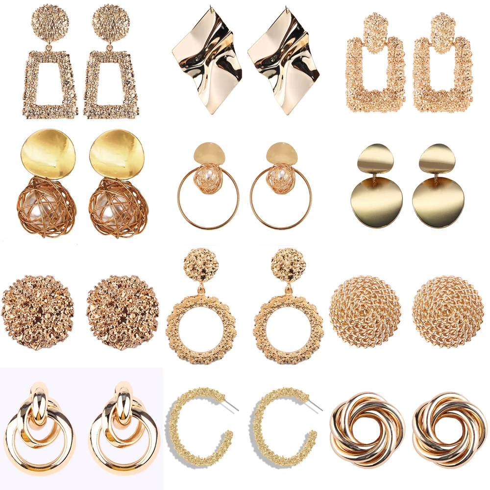 Серьги женские модные геометрически 2019|Серьги-подвески| |