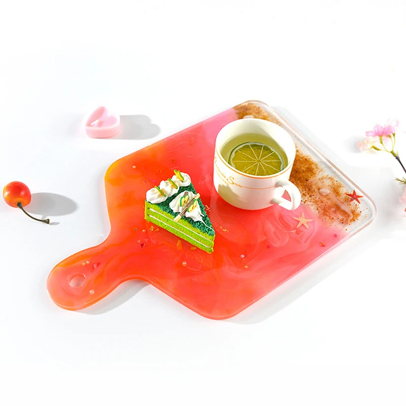 

Compote Coaster Mold Japanese Dinner Plate Silicone Resin Compote Mold DIY Handmade Handle Tray Mold