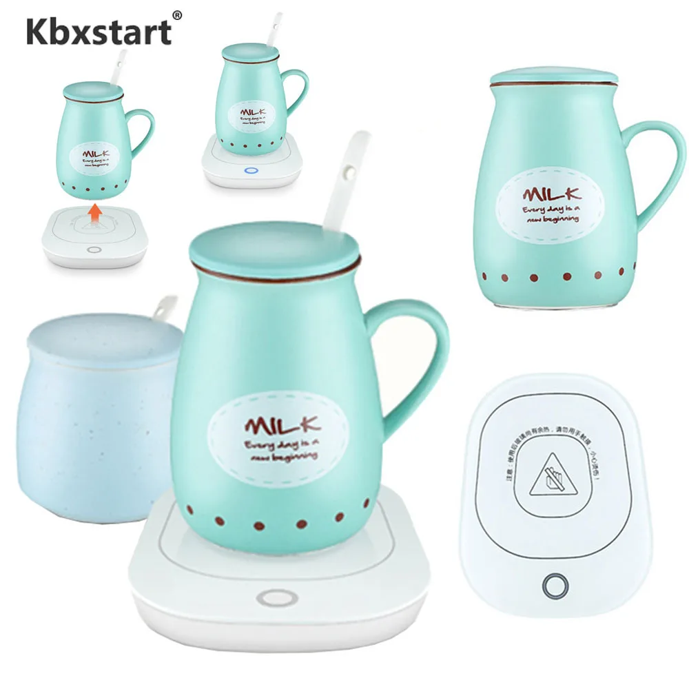 

220V Electric Hot Tea Makers Desktop Heater Hot Milk Machine Warmer Mug Tray Pad Milk Tea Coffee Mug Warm Milk Cup Coaster Mat