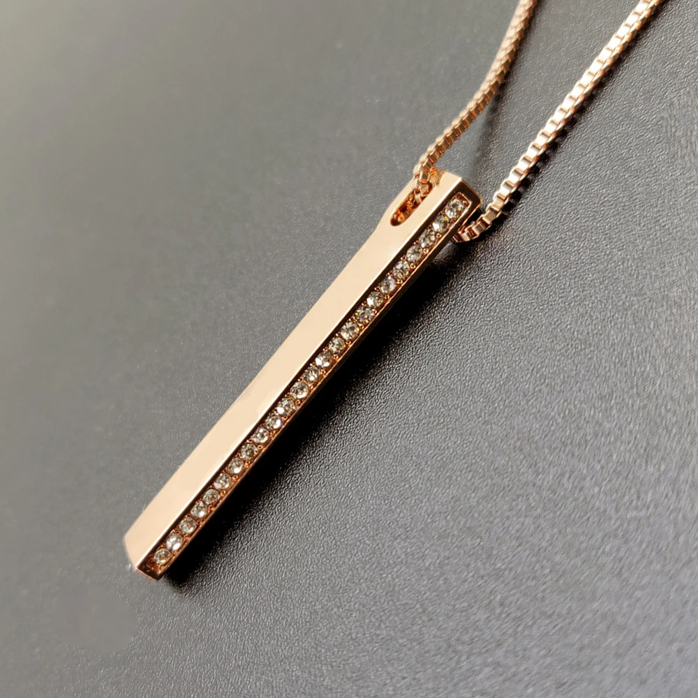 Крошечное длинное ожерелье из стерлингового серебра 925 пробы для женщин цвета