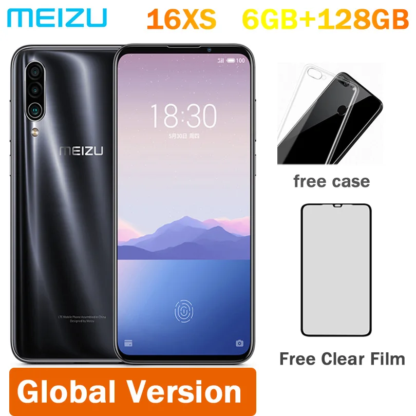 Глобальная версия Meizu 16XS 128 Гб ПЗУ 16 XS Смартфон Snapdragon 675 6 2 дюймов 48 МП тройная