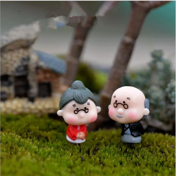 4 шт./компл. искусственная кожа мини дедушка бабушка вместе с сыном комбинация