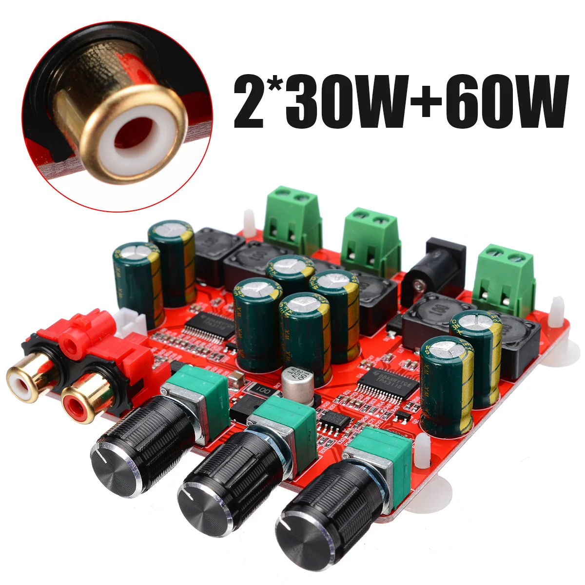 12 V-26 V DC TPA3118 усилитель Панели 2x30 Вт+ 60 Вт 2,1 канала стерео сабвуфер цифровой Мощность AMP доска для Динамик аудио