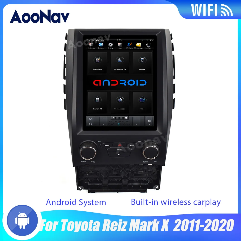 

2 Din Car Radio For Toyota Reiz Mark X 2011-2020 Touch Screen Android System Car GPS Navigation Multimedia Player Head Unit