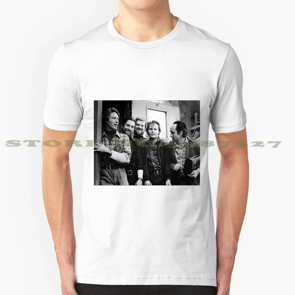 Черно-белая футболка с изображением охотника на оленя Майкла симино для мужчин и