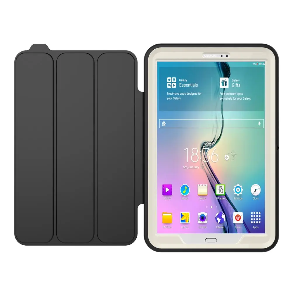 Сверхмощный противоударный умный чехол для задней панели полноразмерный