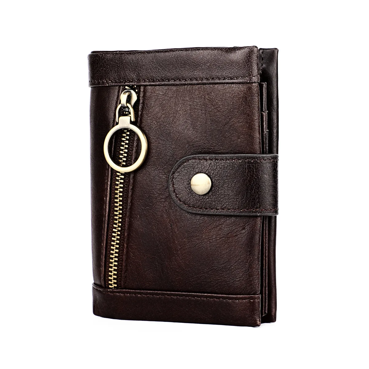 

2021 Leather Men Wallet Hasp Coin Pocket Purse Multi-card Men's Wallets Rfid Cards Wallets Genuine Cowhide Purses
