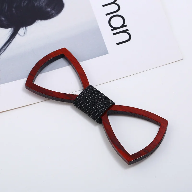 Хит 2019 красный деревянный галстук-бабочка для мужчин костюм жениха свадьбы