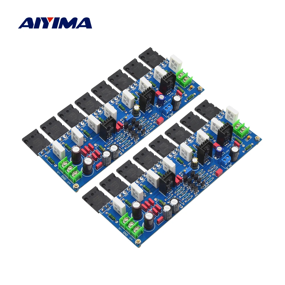 

AIYIMA 2Pcs TTA1943 TTC5200 Tube Amplifier 200W HiFi Power Amplifier Board Class AB Sound Amplificador DIY Stage Home Audio