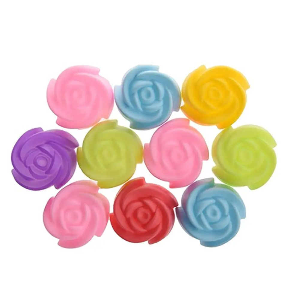LanLan Роза дизайн выпечки Мини Маффин чашки Многоразовые безопасные Силиконовые