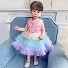 Кружевное платье-пачка для девочек, на 1 день рождения, на свадьбу