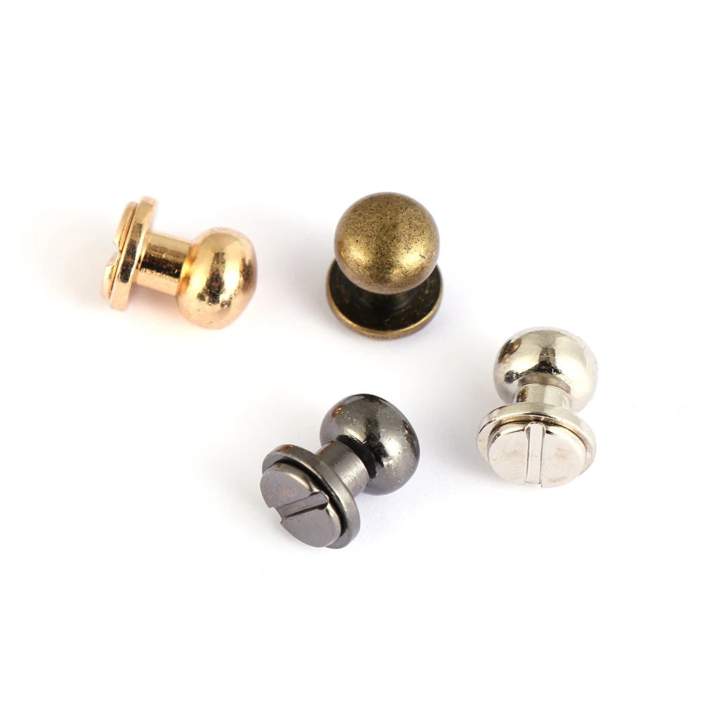 10 шт./пакет медные искусственные латунные гвозди шурупы с головкой-фонариком для