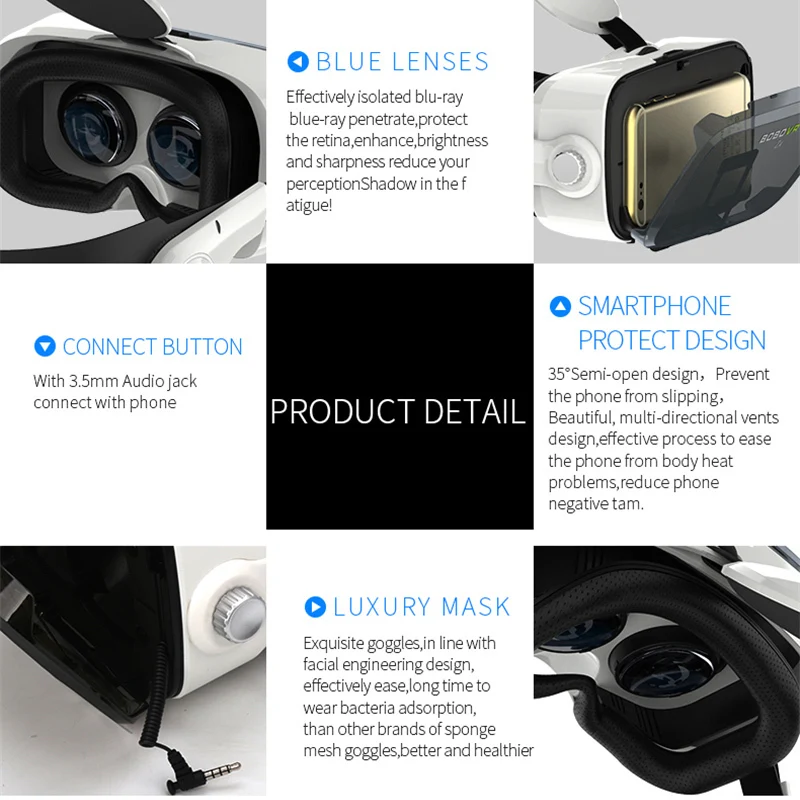 Горячая Распродажа Bobovr Z4 кожаный 3d картонный шлем виртуальной реальности Гарнитура для очков виртуальной реальности стерео Bobo Vr для 4-6 'мобильного телефона