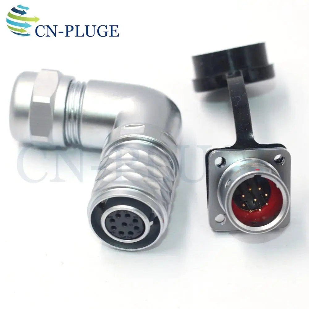 WEIPU SF1214/S SF1213/P IP67 Водонепроницаемый 9 pin авиации фланцевый Соединитель с