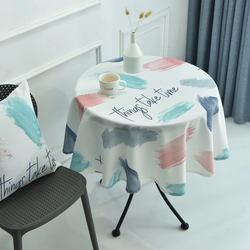 Nordic Round Tablecloth Table Cloth Cover for Event Wedding Party Restaurant Banquet Hotel Household Decoration | Дом и сад