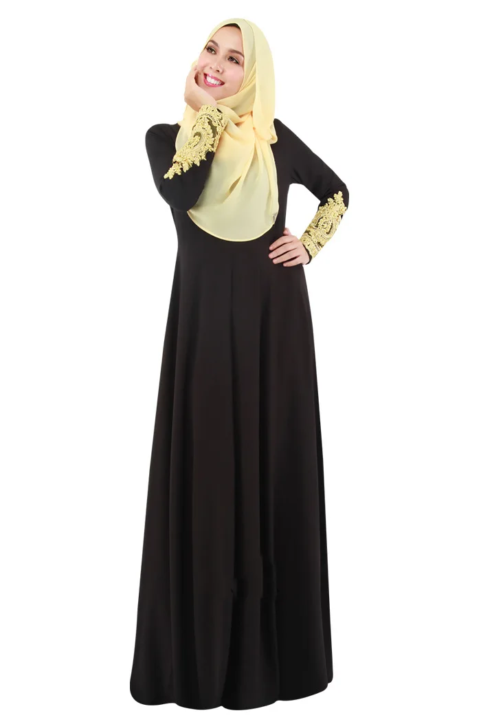 2020 Новое арабское платье с вышивкой Abaya Дубай Малайзия Турция мусульманский
