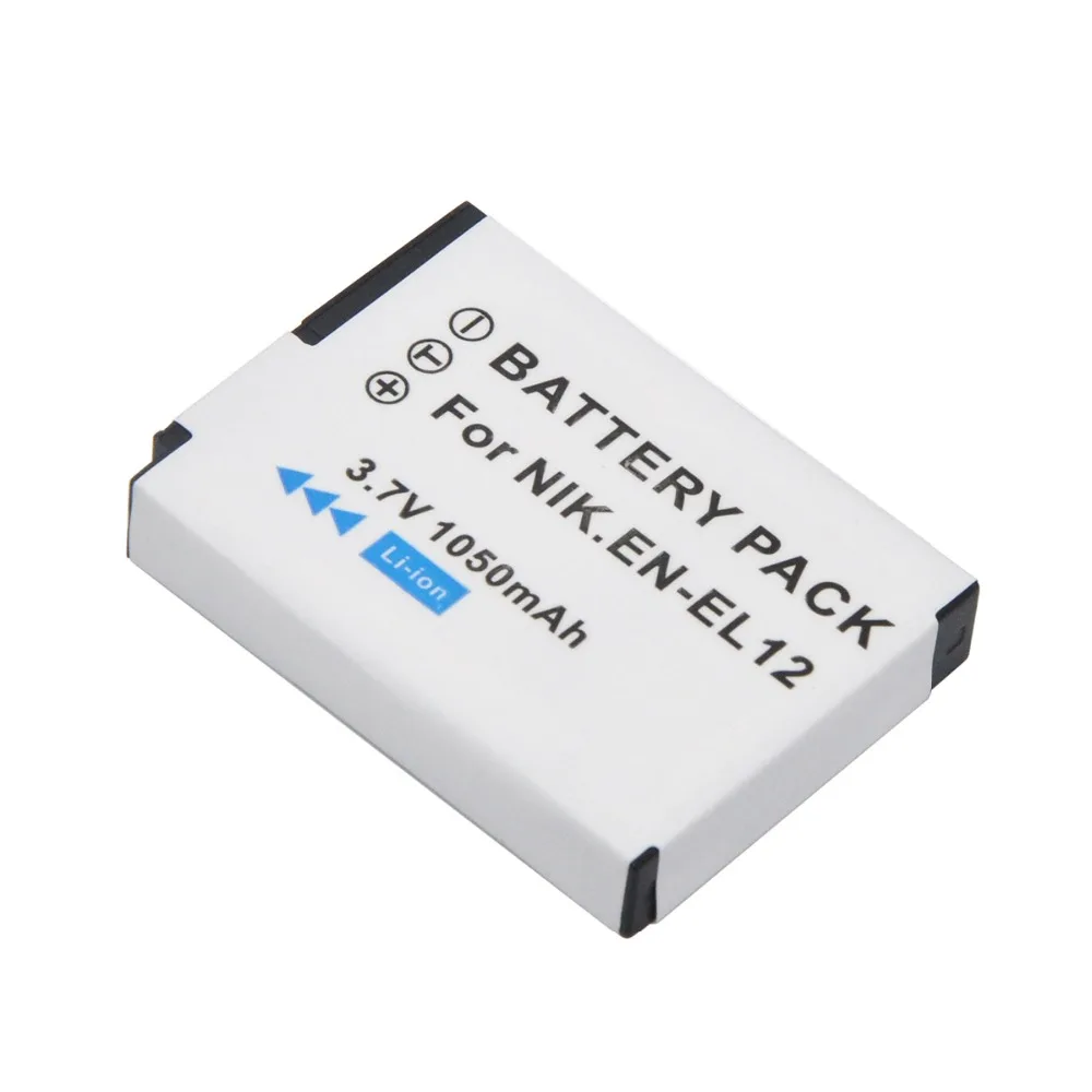 Durapro 4 шт. EN EL12 ENEL12 литий ионный аккумулятор 3 7 В 1050 мАч + USB зарядное устройство для