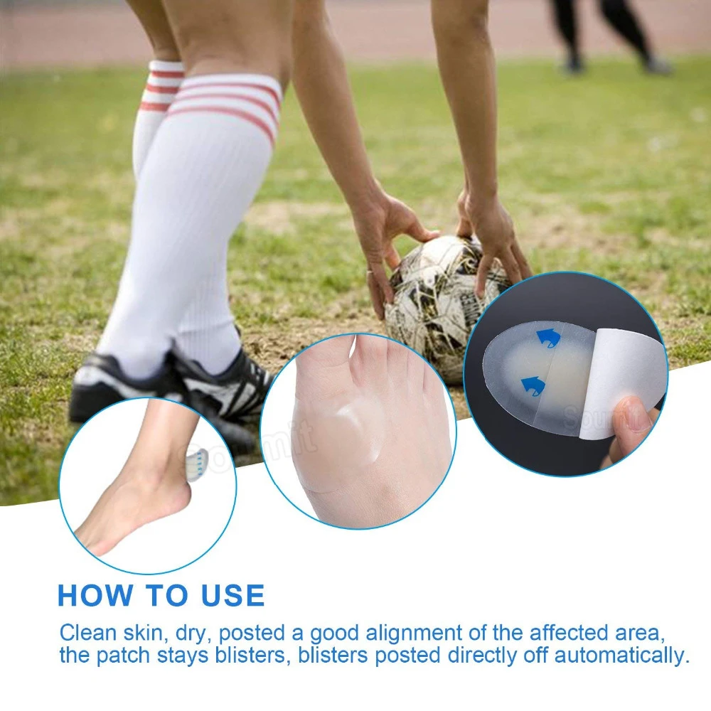 5 шт. противоизносные гелевые наклейки на пятку водонепроницаемые накладки пятки