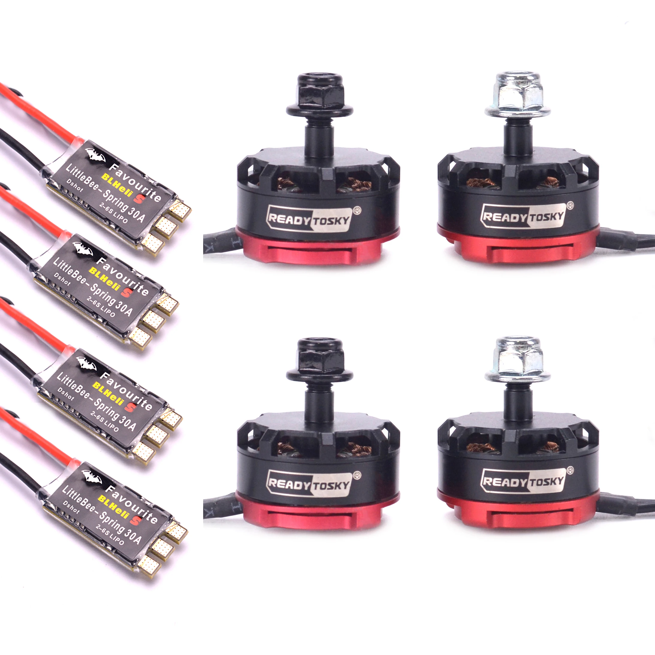 Бесщеточный двигатель RS2205 2300KV 2205 CW/CCW и FVT Littlebee 30A BLHeli s пружинный ESC для FPV