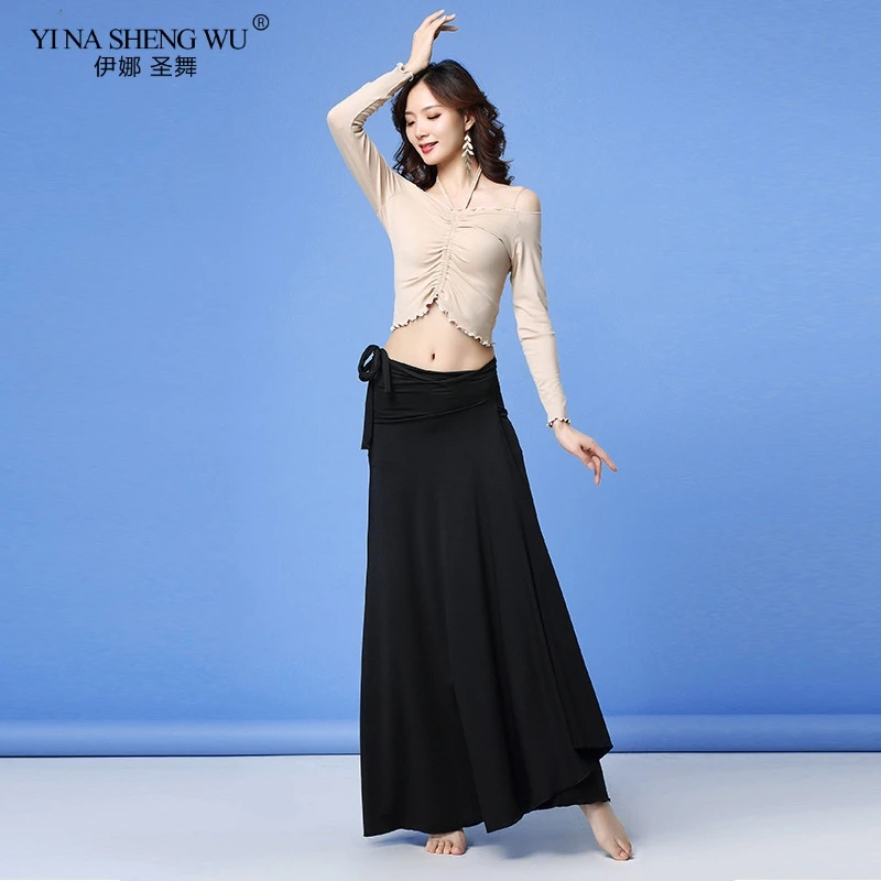 New Fashion Women Belly Dance Clothes Costume Set 2 Pieces Floral Chiffon Long Skirt Stretchy Top For | Тематическая одежда и