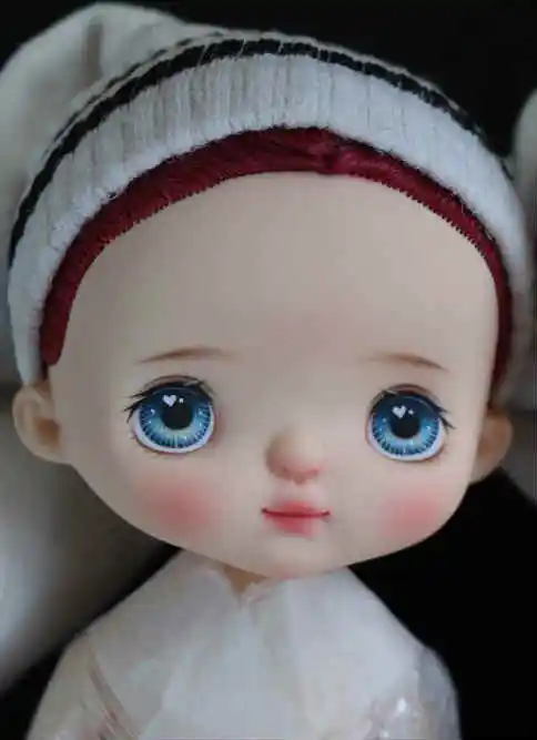 Nude doll make up 13 Индивидуальные лица для кукол holal, 16 см куклы как holal куклы, волосы можно выбрать - Цвет: Nude doll make up 13