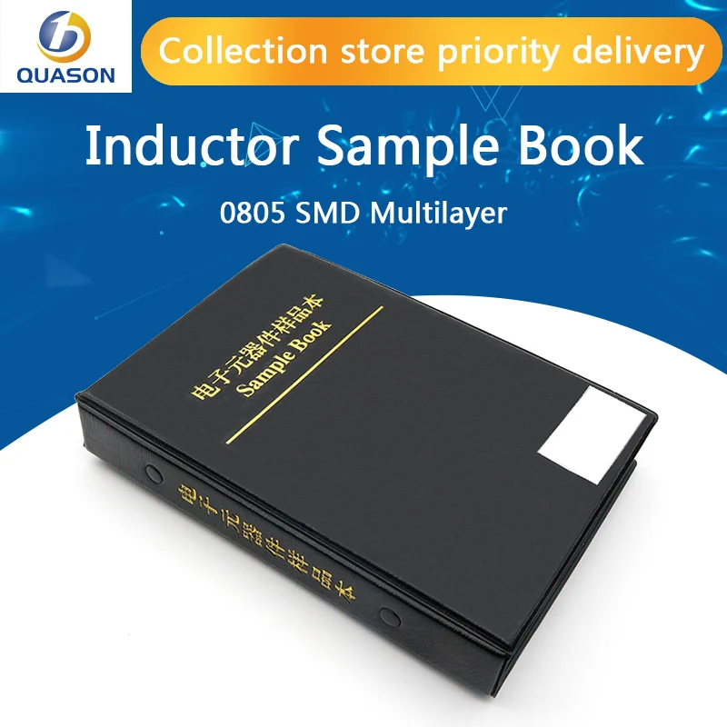 

0805 SMD Multilayer Inductor Sample Book 1nH~100uH 47Values x25pcs=1175pcs Assorted Kit