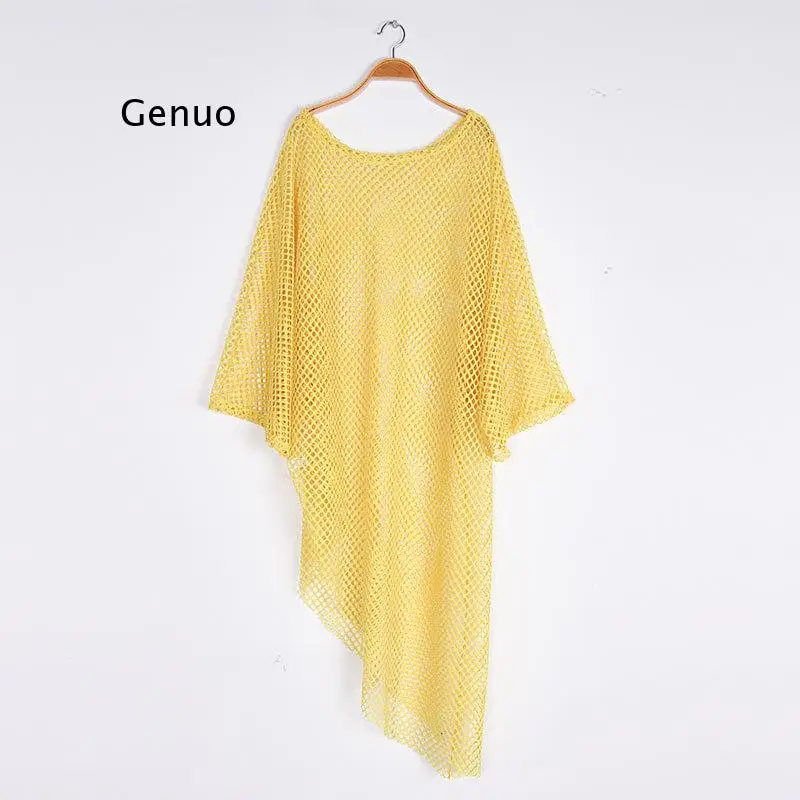 

Long Crochet Beach Cover Up Robe De Plage Swimsuit Cover Up Saida De Praia Longa Women Bathing Suit Cover Up Tunics for Beach