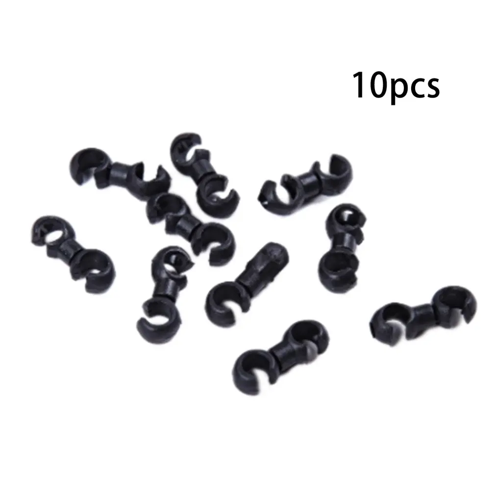 

10Pcs S Style Buckles Bike Brake Derailleur Shift Cable Line Tube Rotatable MTB Brake Line Pipeline Storage Device Ring Clasps