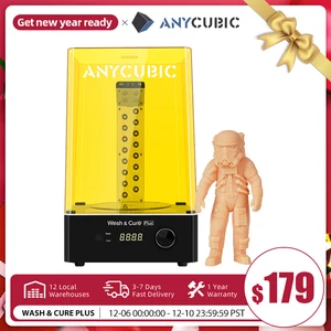 anycubic newest wash and cure plus machine suitable for large size lcd resin 3d printer for photon mono x 290270479mm free global shipping