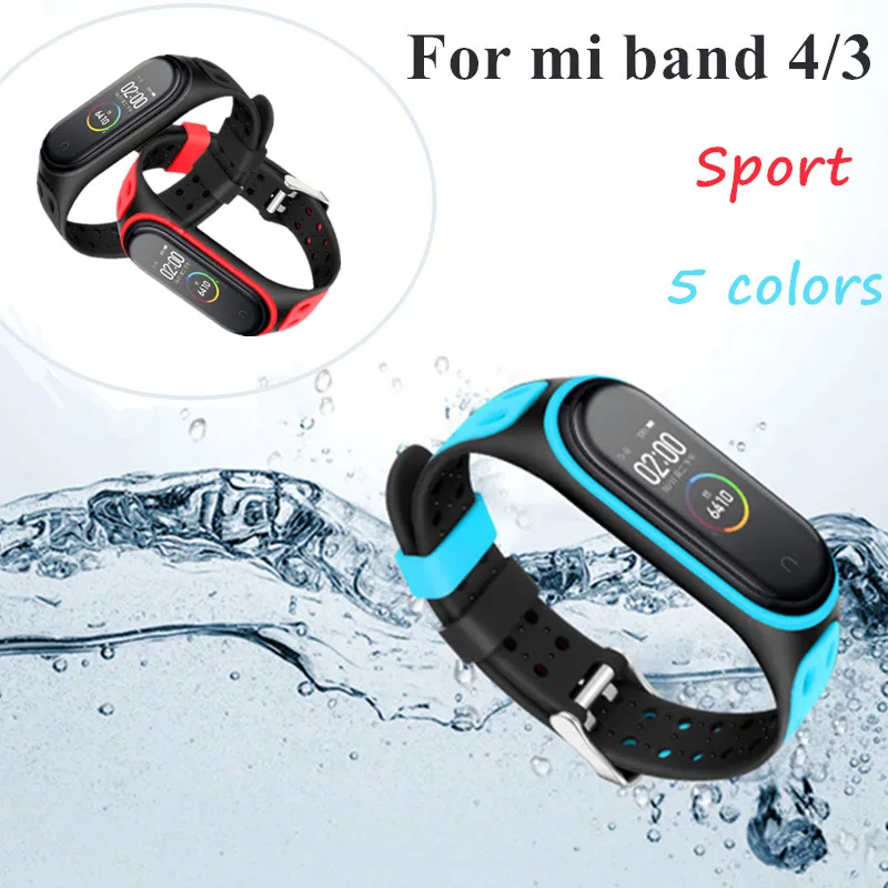 Ремешок для фитнес-браслета Xiaomi Mi Band 4/3/4 силиконовый браслет аксессуары