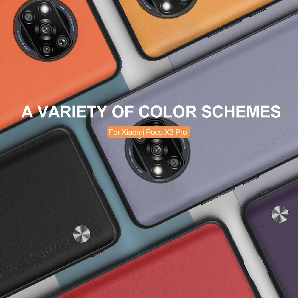 anti fingerprint leather phone protective case for xiaomi poco x3 m3 pro super thin shockproof shell cover poko x3 nfc f3 coque free global shipping