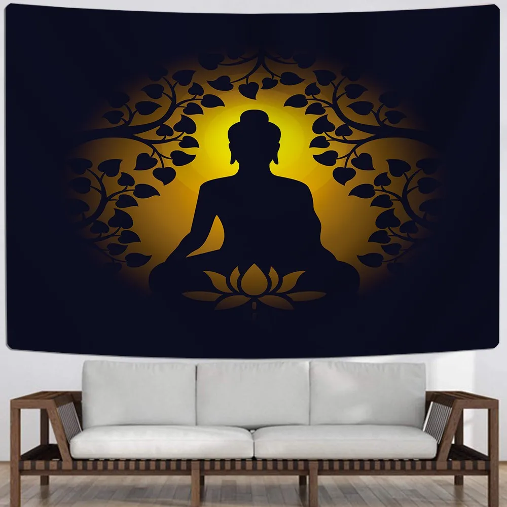 Гобелены с Буддой китайский Религия настенный домашний текстиль гобелен 3D принт