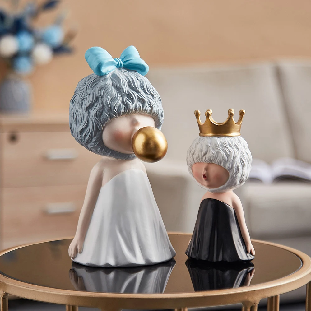 

Милые короткие волосы сексуальная девушка Настенный декор персонаж из смолы модель статуя Современный домашний декор аксессуары Гостиная ...