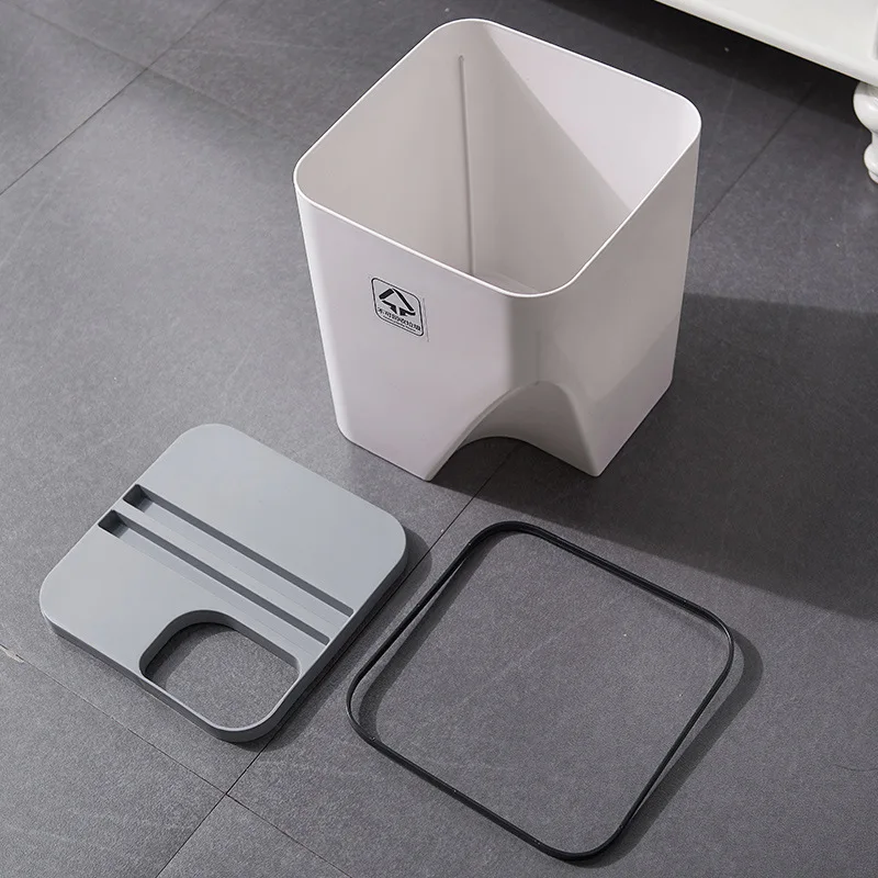 1 шт. мусорное ведро с наборный сортировки бытовой сухой и влажной разделения по