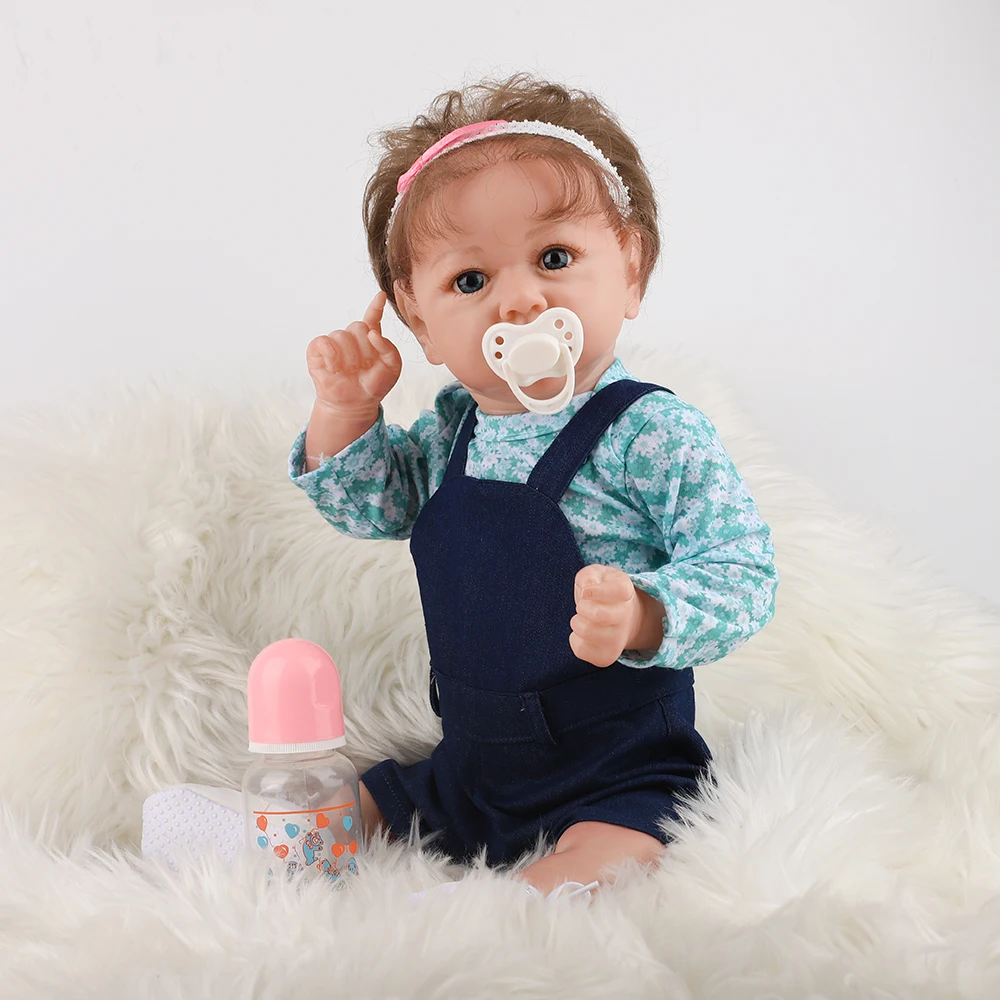 58 см новые силиконовые куклы bebe реалистичные Reborn Baby Силиконовые Мягкие Детские